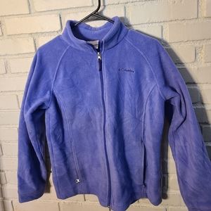 Purple Fleece Columbia Jacket